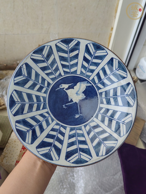 古玩陶瓷日本大正青花碗真品鑒賞圖