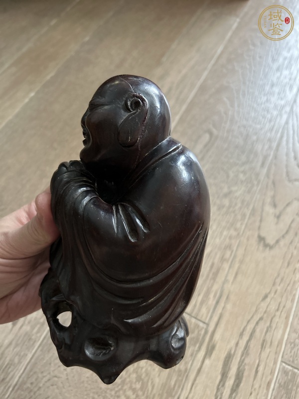 古玩雜項(xiàng)木雕大肚佛（也稱彌勒佛，布袋羅漢）真品鑒賞圖