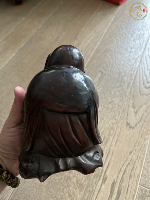 古玩雜項(xiàng)木雕大肚佛（也稱彌勒佛，布袋羅漢）真品鑒賞圖