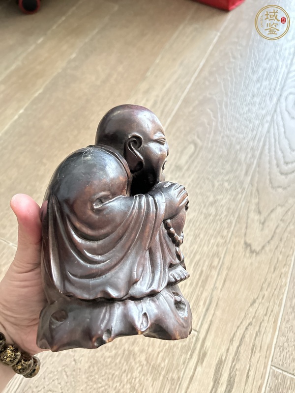 古玩雜項(xiàng)木雕大肚佛（也稱彌勒佛，布袋羅漢）真品鑒賞圖