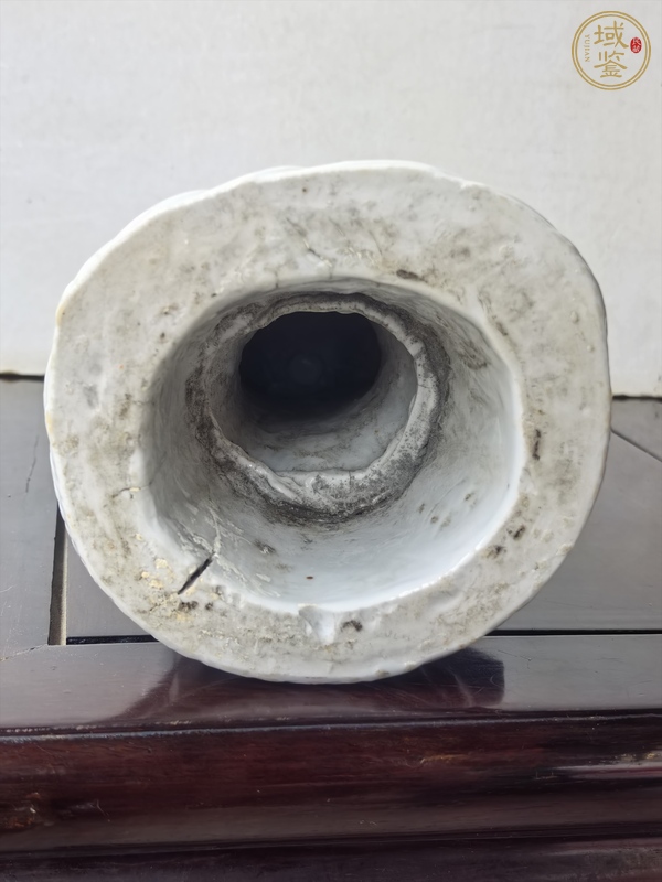 古玩陶瓷大幾十年德化窯白釉持如意觀音塑像真品鑒賞圖