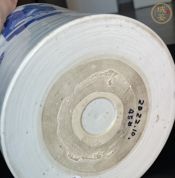 古玩陶瓷青花山水人物筆海真品鑒賞圖