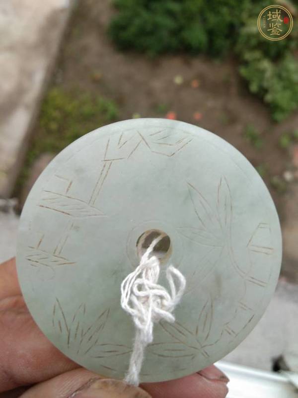 古玩玉器翡翠雕“吉語璧”真品鑒賞圖
