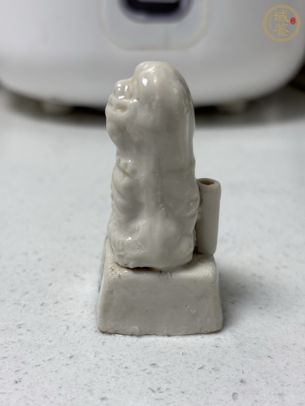 古玩陶瓷晚明德化窯小香插真品鑒賞圖