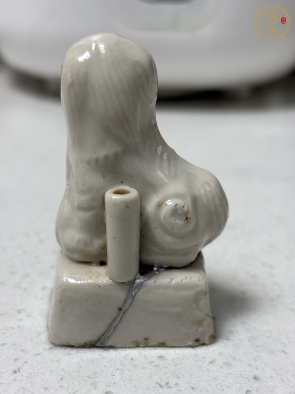 古玩陶瓷晚明德化窯小香插真品鑒賞圖