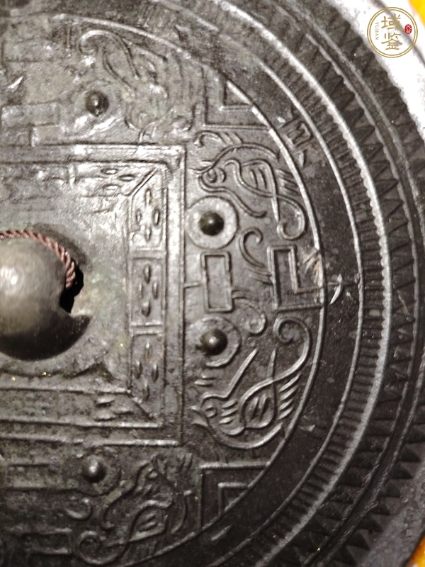 古玩銅器漢代規(guī)矩鏡真品鑒賞圖