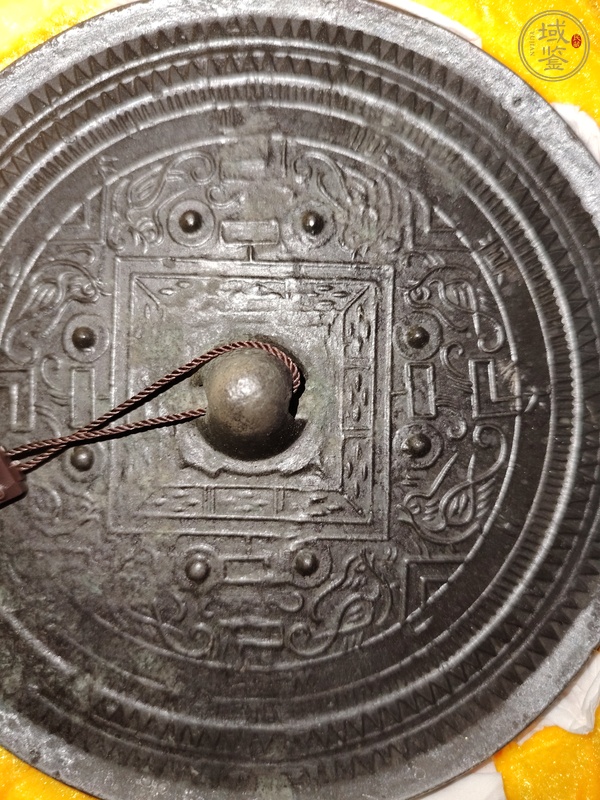 古玩銅器漢代規(guī)矩鏡真品鑒賞圖
