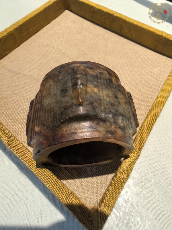 古玩玉器仿古做舊玉琮型件真品鑒賞圖