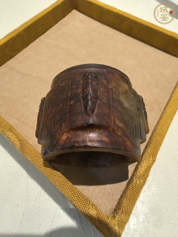 古玩玉器仿古做舊玉琮型件真品鑒賞圖