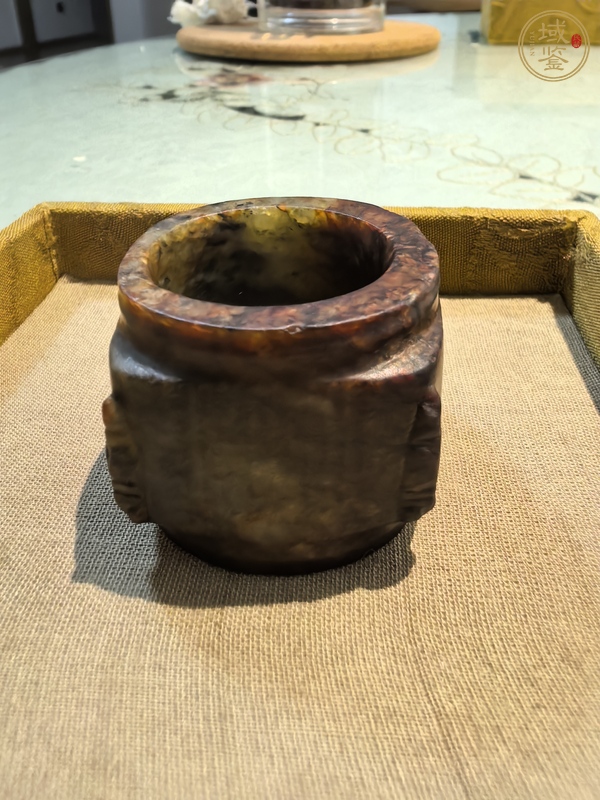 古玩玉器仿古做舊玉琮型件真品鑒賞圖
