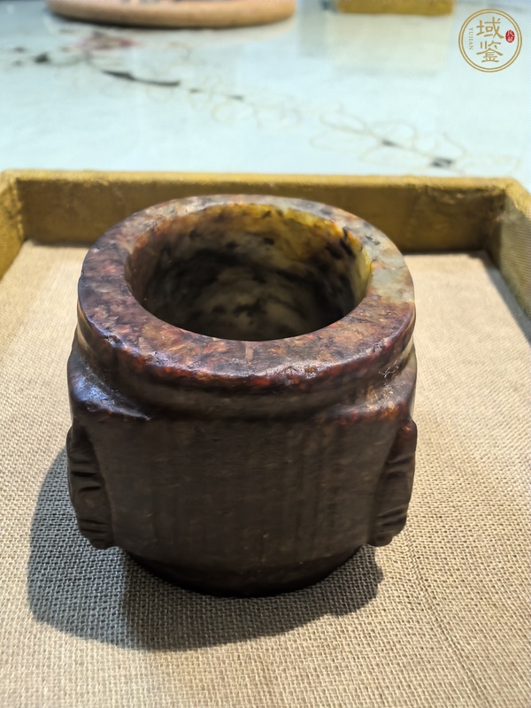 古玩玉器仿古做舊玉琮型件真品鑒賞圖