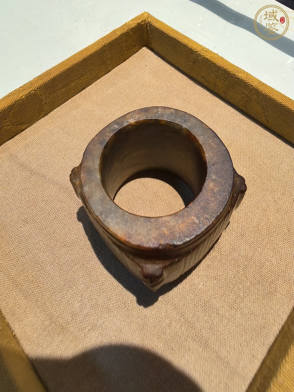 古玩玉器仿古做舊玉琮型件真品鑒賞圖