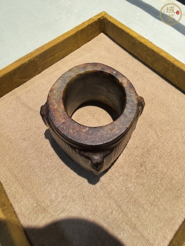 古玩玉器仿古做舊玉琮型件真品鑒賞圖