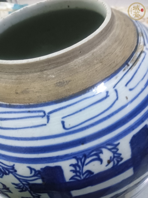 古玩陶瓷青花喜字罐真品鑒賞圖