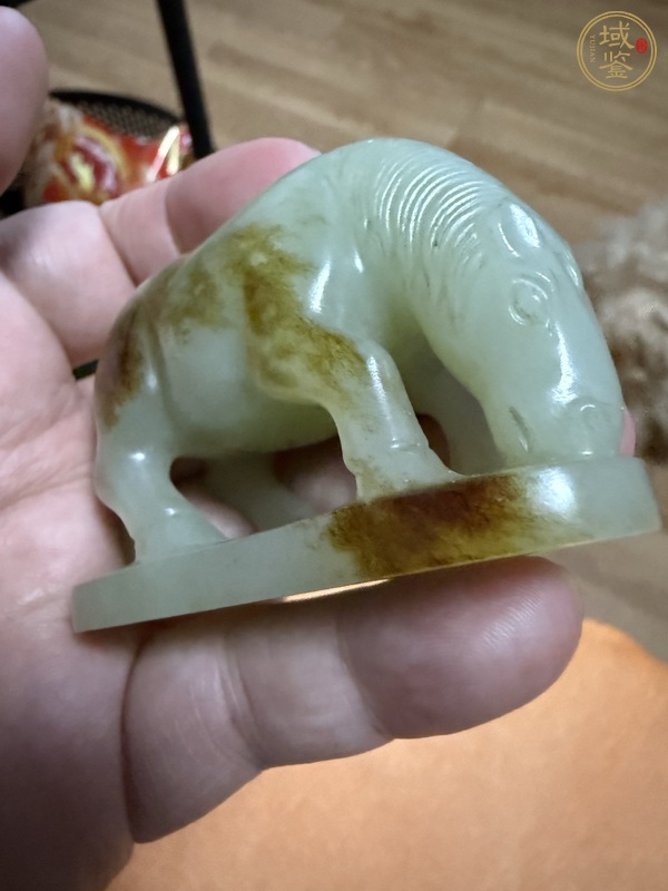 古玩天然和田玉馬真品鑒賞圖