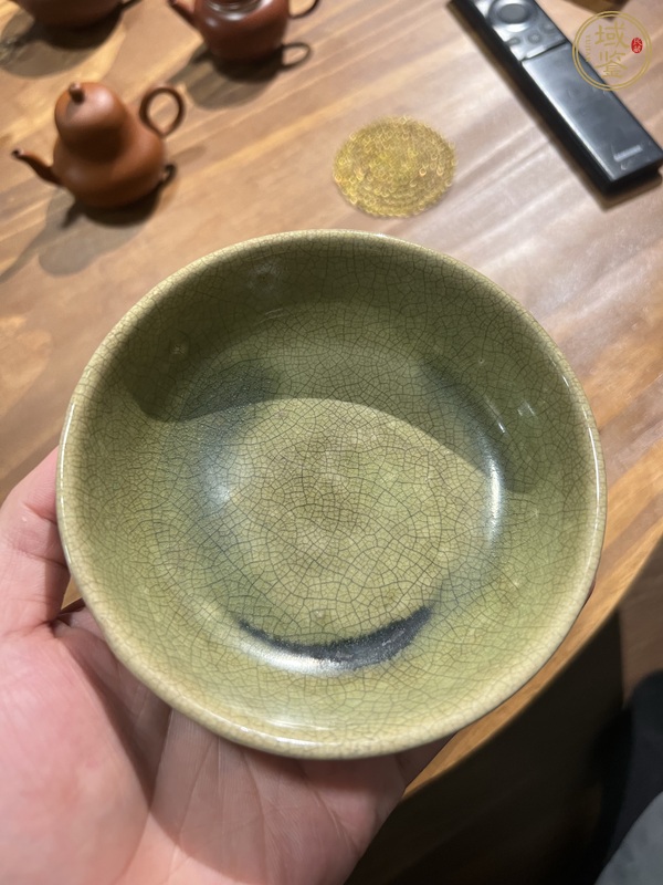 古玩青釉洗真品鑒賞圖