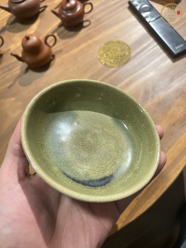古玩陶瓷青釉洗真品鑒賞圖