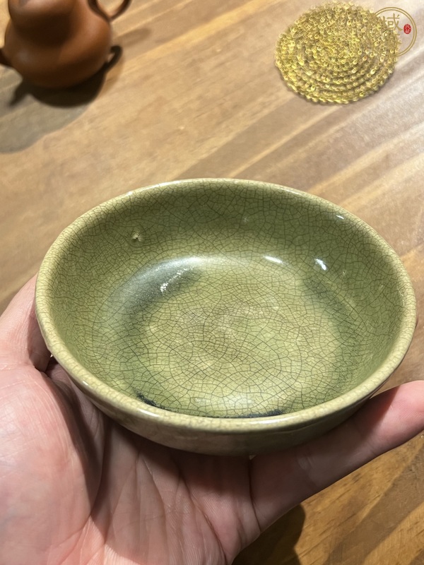 古玩陶瓷青釉洗真品鑒賞圖