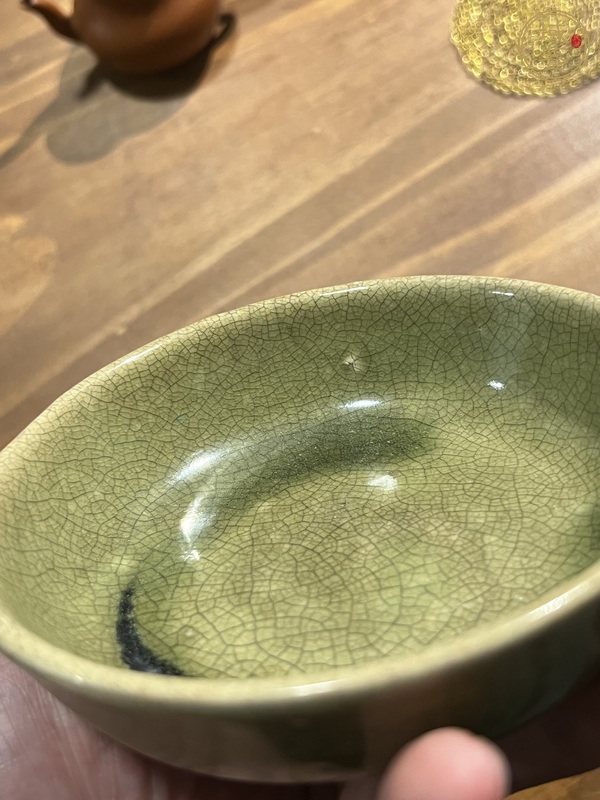 古玩陶瓷青釉洗真品鑒賞圖