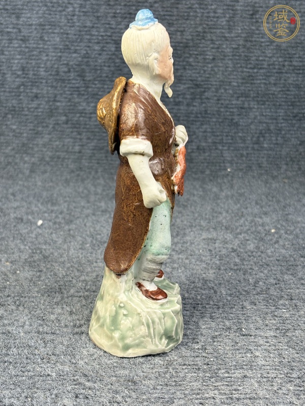 古玩陶瓷漁夫塑像真品鑒賞圖