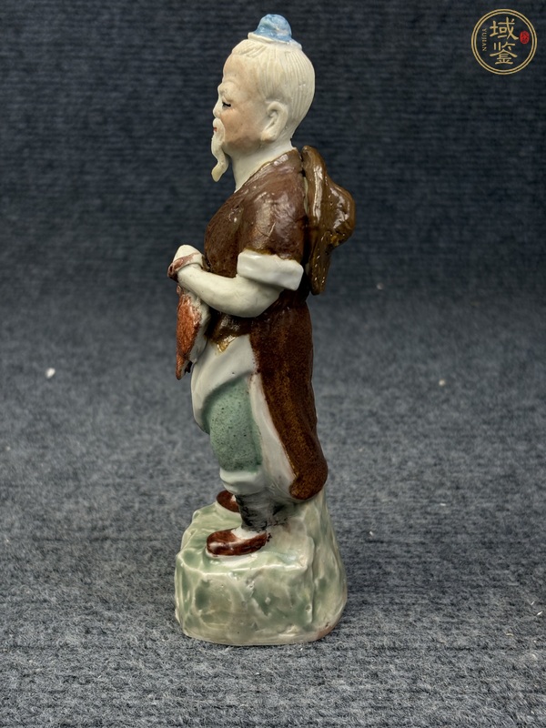 古玩陶瓷漁夫塑像真品鑒賞圖