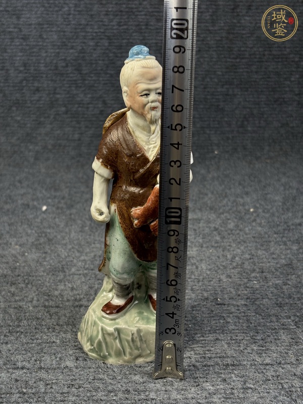 古玩陶瓷漁夫塑像真品鑒賞圖