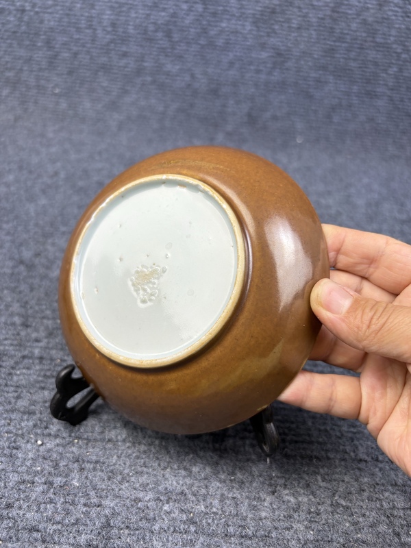古玩陶瓷青花礬紅描金花卉紋盤拍賣，當(dāng)前價(jià)格228元