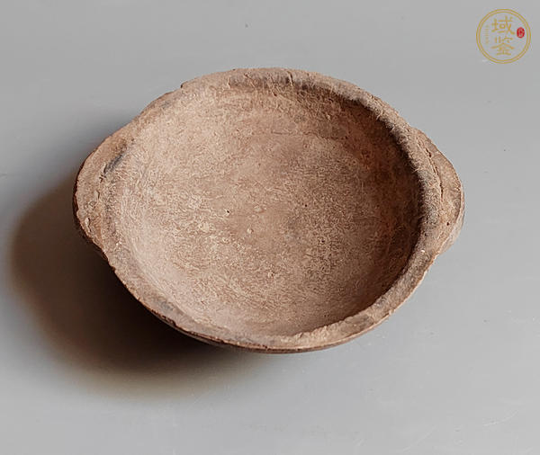 古玩陶瓷灰陶耳杯真品鑒賞圖