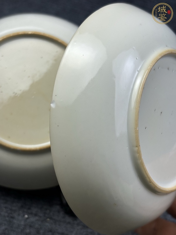 古玩陶瓷乾隆廣彩花卉紋盤一對(duì)真品鑒賞圖