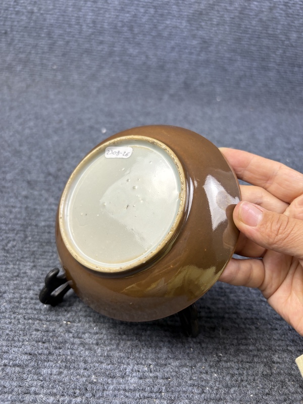 古玩陶瓷粉彩花卉紋盤拍賣,當前價格228元