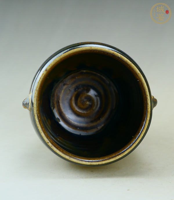 古玩陶瓷定窯系紫金釉雙系罐真品鑒賞圖