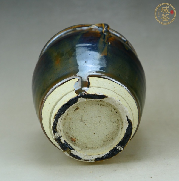 古玩陶瓷定窯系紫金釉雙系罐真品鑒賞圖