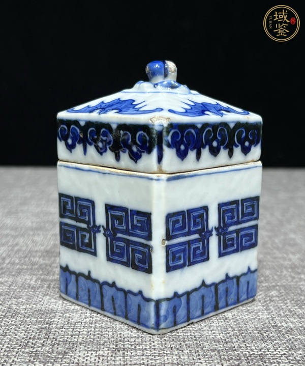 古玩陶瓷青花夔龍紋溫酒器真品鑒賞圖