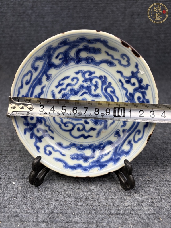 古玩陶瓷青花夔龍紋盤(pán)真品鑒賞圖