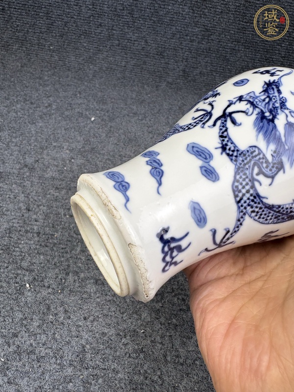 古玩陶瓷青花云龍紋梅瓶真品鑒賞圖