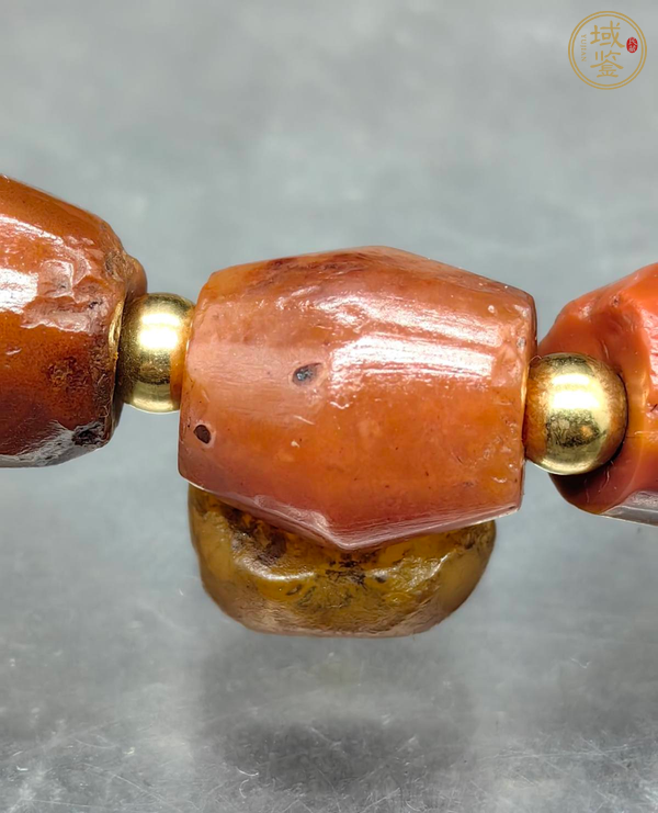 古玩玉器瑪瑙手鏈真品鑒賞圖