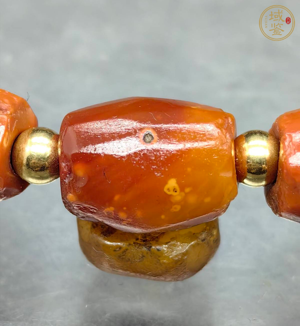 古玩玉器瑪瑙手鏈真品鑒賞圖