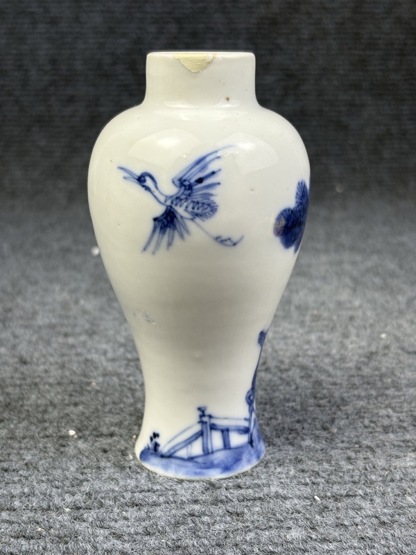 古玩陶瓷青花鶴鹿同春紋梅瓶拍賣，當前價格1388元