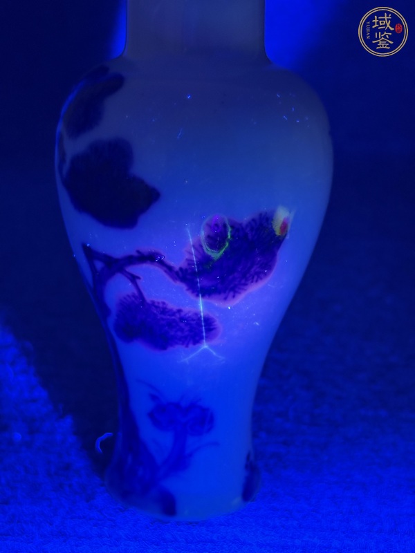 古玩陶瓷青花鶴鹿同春紋梅瓶真品鑒賞圖