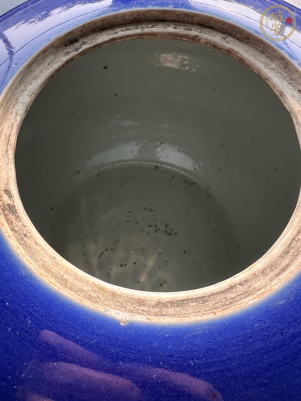 古玩陶瓷霽藍釉罐真品鑒賞圖