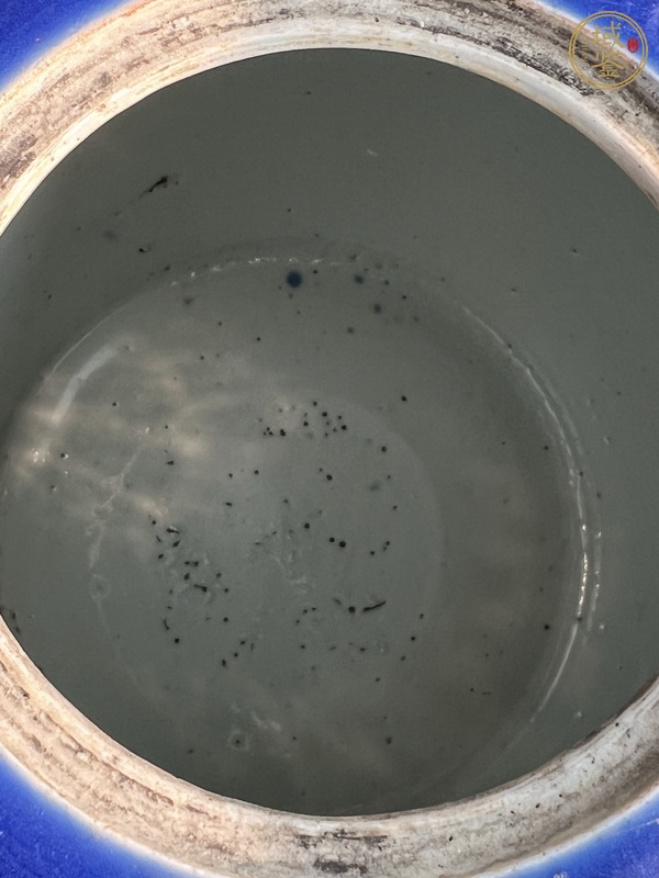 古玩陶瓷霽藍釉罐真品鑒賞圖