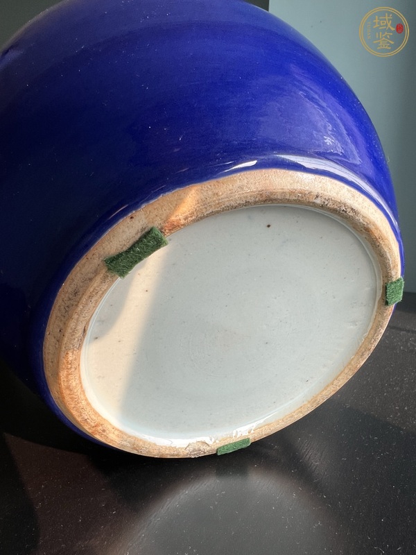 古玩陶瓷霽藍釉罐真品鑒賞圖