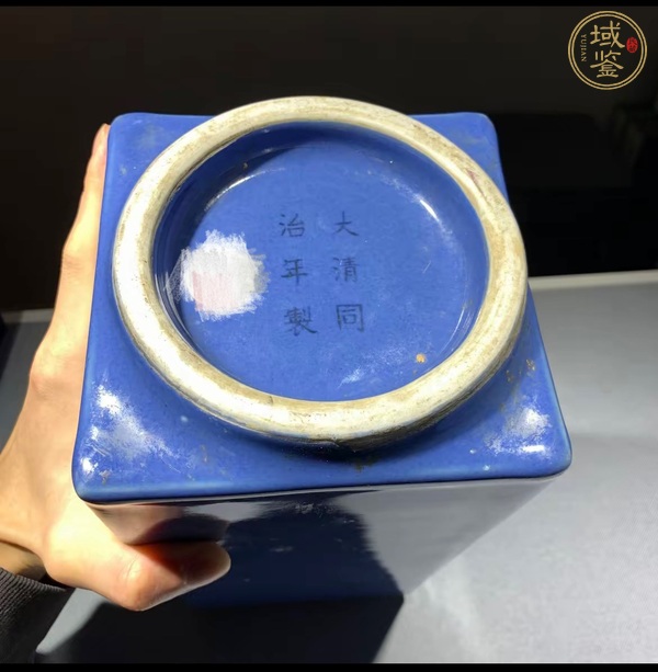 古玩陶瓷清同治 琮式瓶真品鑒賞圖
