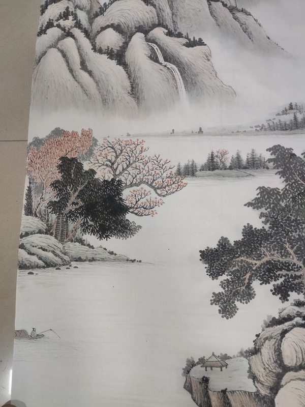 古玩字畫中書中美雙協名家馬大悲 山水拍賣,當前價格10元