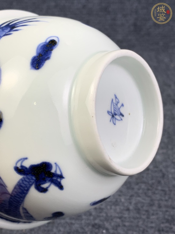 古玩陶瓷過(guò)墻龍紋杯真品鑒賞圖
