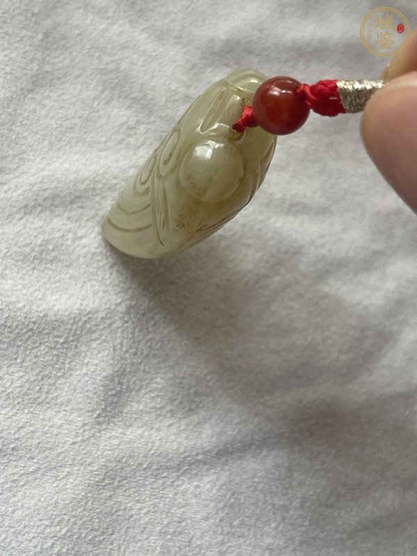 古玩玉器和田玉雕“蟬形墜”真品鑒賞圖