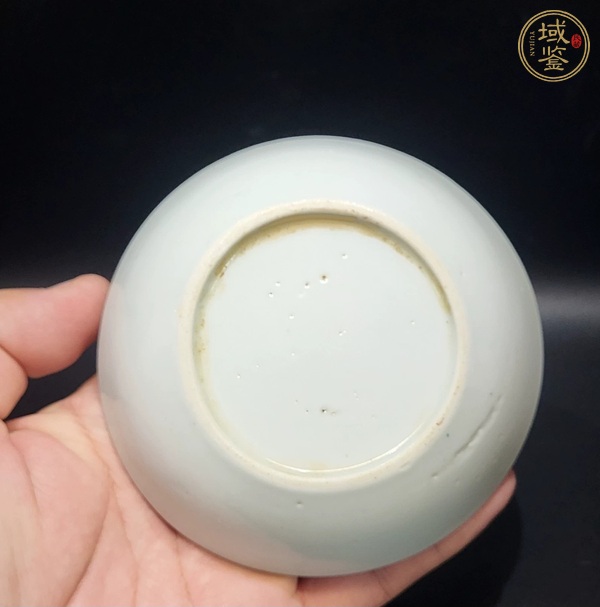 古玩陶瓷日本明治彩繪山水人物盤真品鑒賞圖