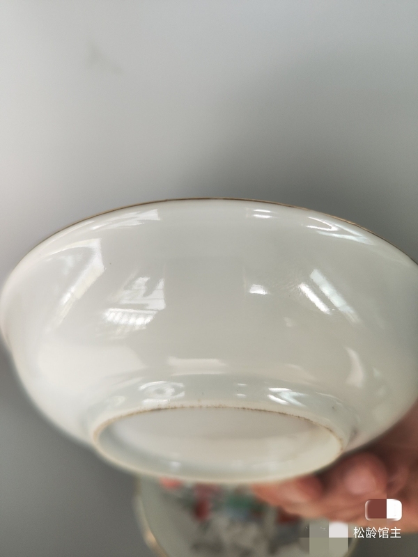古玩陶瓷民國時期粉彩清供圖對盤拍賣，當前價格1200元