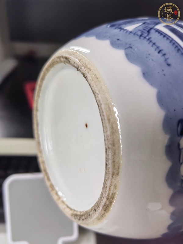 古玩陶瓷青花人物故事紋罐真品鑒賞圖
