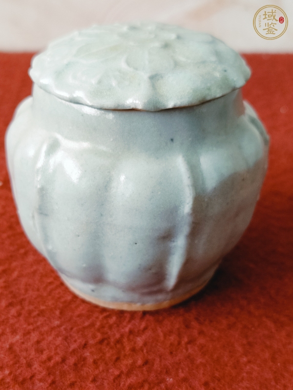 古玩陶瓷青白釉蓋罐真品鑒賞圖